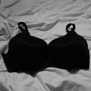 Victoria Secret Black Lined Demi Bra Size 38D